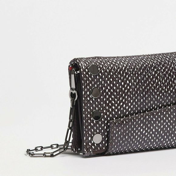 Hammitt Levy Espresso Reserve Wallet Leather Brown Grey Crossbody Bag Handbag NW - Picture 7 of 13